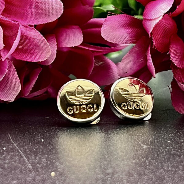 Gucci button earrings vintage Gucci button earrings Gucci button jewellery Gucci button jewelry