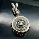 Grey Vintage Chanel Button Charm
