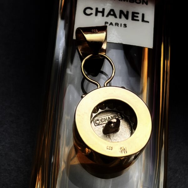 Vintage Chanel Button Pendant