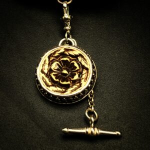 "Victoria" French Antique Button Charm Pendant