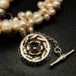 "Victoria" French Antique Button Charm Pendant - Image 7