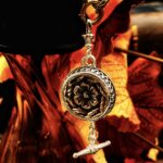 "Victoria" French Antique Button Charm Pendant - Image 4