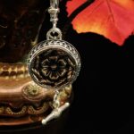 "Victoria" French Antique Button Charm Pendant - Image 12
