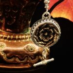 "Victoria" French Antique Button Charm Pendant - Image 11