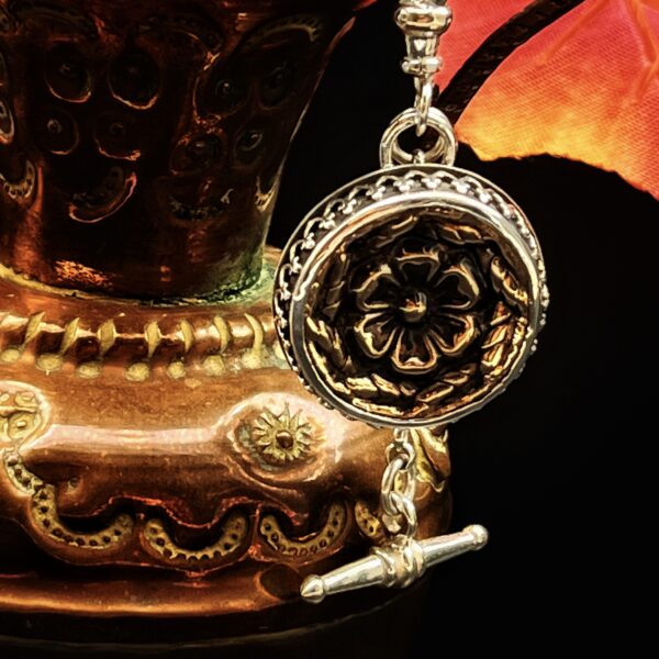 "Victoria" French Antique Button Charm Pendant - Image 11
