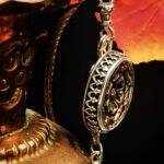 "Victoria" French Antique Button Charm Pendant - Image 10
