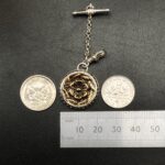 "Victoria" French Antique Button Charm Pendant - Image 16