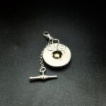 "Victoria" French Antique Button Charm Pendant - Image 15