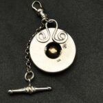 "Victoria" French Antique Button Charm Pendant - Image 14