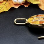 "Hondrine" French Antique Monogram Button Pendant - Image 15