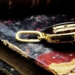 "Hondrine" French Antique Monogram Button Pendant - Image 16