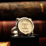 "Eloise" Antique Chanel Button Ring - Image 9