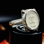 "Eloise" Antique Chanel Button Ring - Image 8