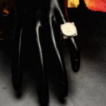 "Eloise" Antique Chanel Button Ring - Image 10