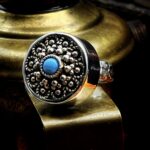 "Thérèse" Vintage French Boho Button Ring