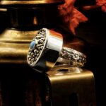 "Thérèse" Vintage French Boho Button Ring - Image 10