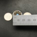 "Thérèse" Vintage French Boho Button Ring - Image 12