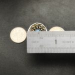 "Thérèse" Vintage French Boho Button Ring - Image 13