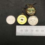 "Matilde" Vintage Mint Gold Chanel Button Earrings - Image 9