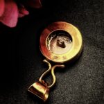 "Sabine" Rose Crystal Chanel Button Pendant - Image 11