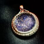 "Brigitte" Antique Victorian button pendant - Image 6