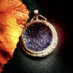 "Brigitte" Antique Victorian button pendant - Image 2