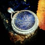 "Brigitte" Antique Victorian button pendant