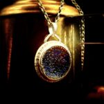 "Brigitte" Antique Victorian button pendant - Image 9