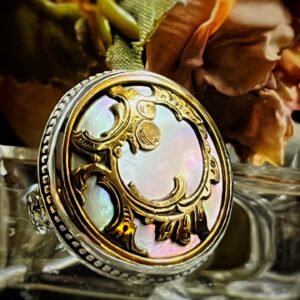French Antique Button Ring