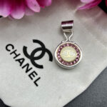 Chanel pink diamond buttons Chanel button jewellery Chanel button jewelry Chanel button pendant
