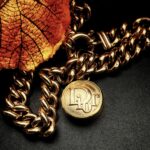 "Luna" Vintage Dior Gold Button Pendant - Image 10