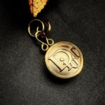 "Luna" Vintage Dior Gold Button Pendant