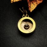 "Luna" Vintage Dior Gold Button Pendant - Image 8