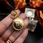 "Luna" Vintage Dior Gold Button Pendant - Image 11