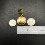 "Luna" Vintage Dior Gold Button Pendant - Image 15