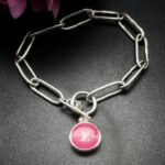 "Elle" Vintage Louis Vuitton Bag Tag Charm Bracelet - Image 7