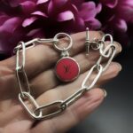 "Elle" Vintage Louis Vuitton Bag Tag Charm Bracelet - Image 19