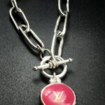 "Elle" Vintage Louis Vuitton Bag Tag Charm Bracelet - Image 10