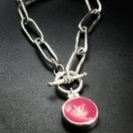 "Elle" Vintage Louis Vuitton Bag Tag Charm Bracelet - Image 9