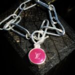 "Elle" Vintage Louis Vuitton Bag Tag Charm Bracelet
