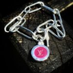 "Elle" Vintage Louis Vuitton Bag Tag Charm Bracelet - Image 13