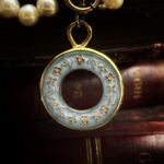 "Chloe" Vintage Bleu LV Zipper Pull Pendant