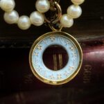 "Chloe" Vintage Bleu LV Zipper Pull Pendant - Image 10