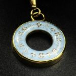 "Chloe" Vintage Bleu LV Zipper Pull Pendant - Image 6