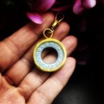 "Chloe" Vintage Bleu LV Zipper Pull Pendant - Image 7