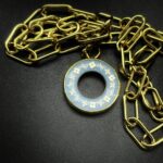 "Chloe" Vintage Bleu LV Zipper Pull Pendant - Image 4