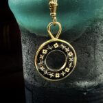 "Chloe" Vintage Noir LV Zipper Pull Pendant - Image 2