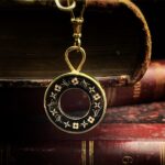 "Chloe" Vintage Noir LV Zipper Pull Pendant - Image 3