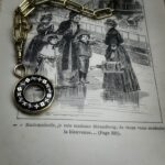 "Chloe" Vintage Noir LV Zipper Pull Pendant - Image 10