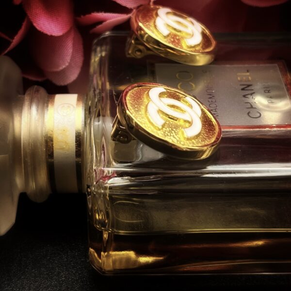 1960s Chanel Button Earrings